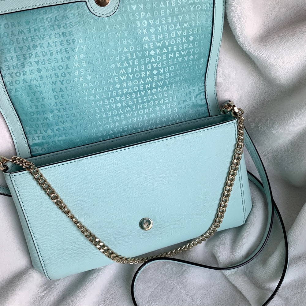 [Sold] Kate Spade Blue Crossbody Purse - Picture 4 of 6